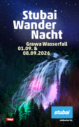 Stubai Wandernacht 2026 Flyer