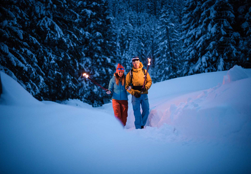 Fackelwanderer im Stubaital